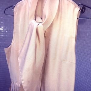Vintage 1960's No label Silk moire pleated dress